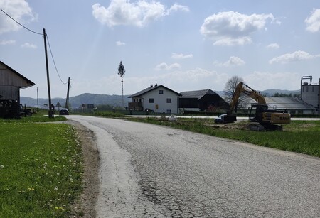 Pričetek gradnje - krožišče Prelesje. april 26