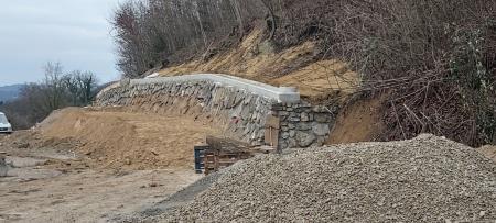 Zaključena prva zložba, betoniranje krone zložbe