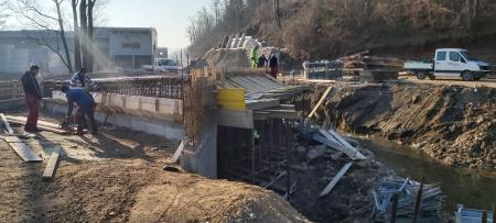 Izgradnja mostu čez Bistrico
